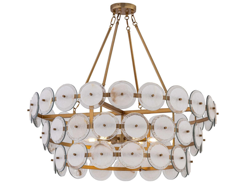 Minka Lavery Kintrel 6-Light Brass Tiered Chandelier