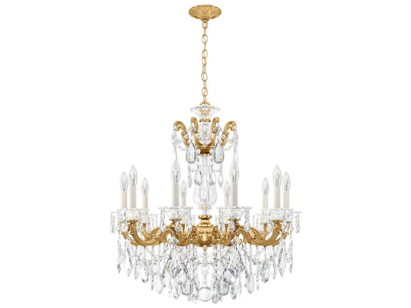 Schonbek 10-Light La Scala Candelabra Chandelier
