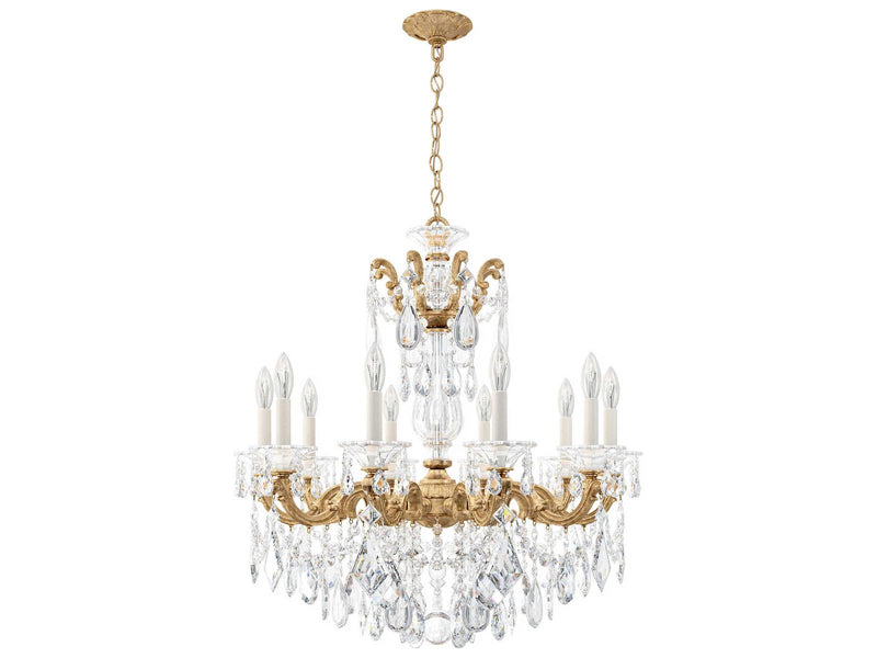 Schonbek 10-Light La Scala Candelabra Chandelier