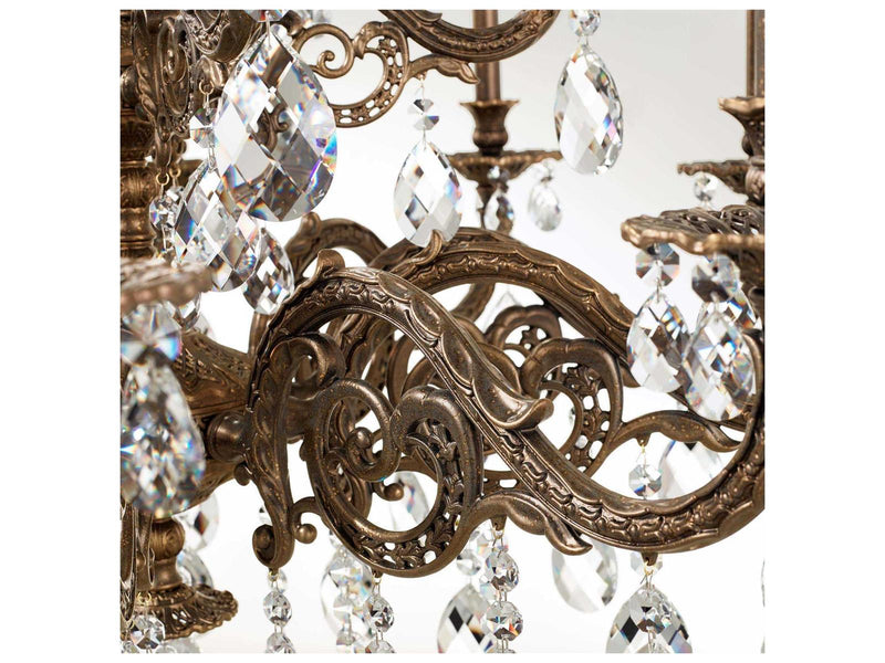Schonbek 15-Light Milano Crystal Candelabra Chandelier