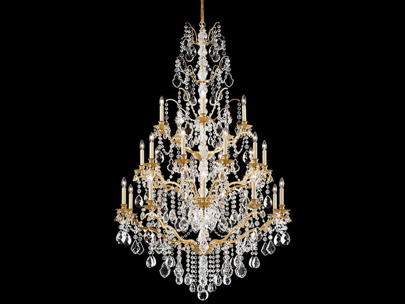 Schonbek 25-Light Bordeaux Crystal Candelabra Chandelier