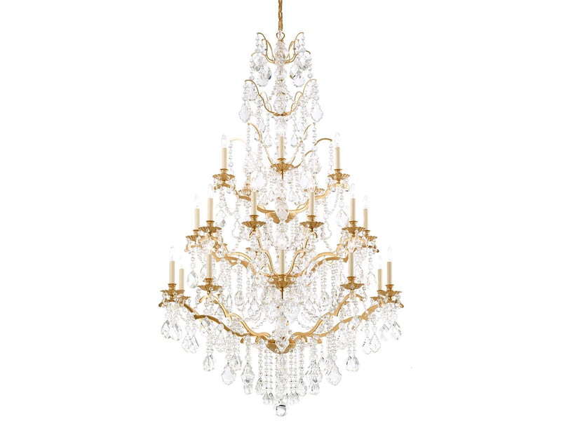 Schonbek 25-Light Bordeaux Crystal Candelabra Chandelier