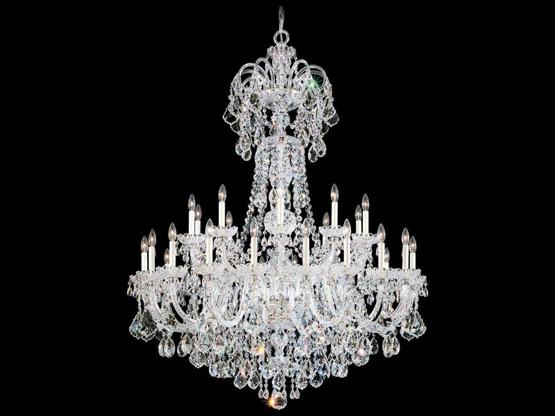 Schonbek 35-Light Olde World Chandelier with Hand-Formed Crystal