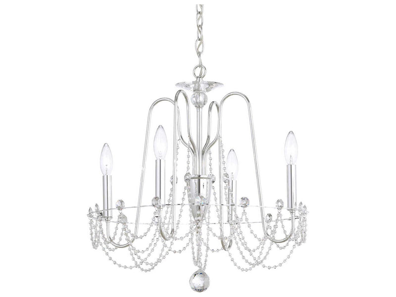 Schonbek Esmery 4-Light Crystal Candelabra Chandelier