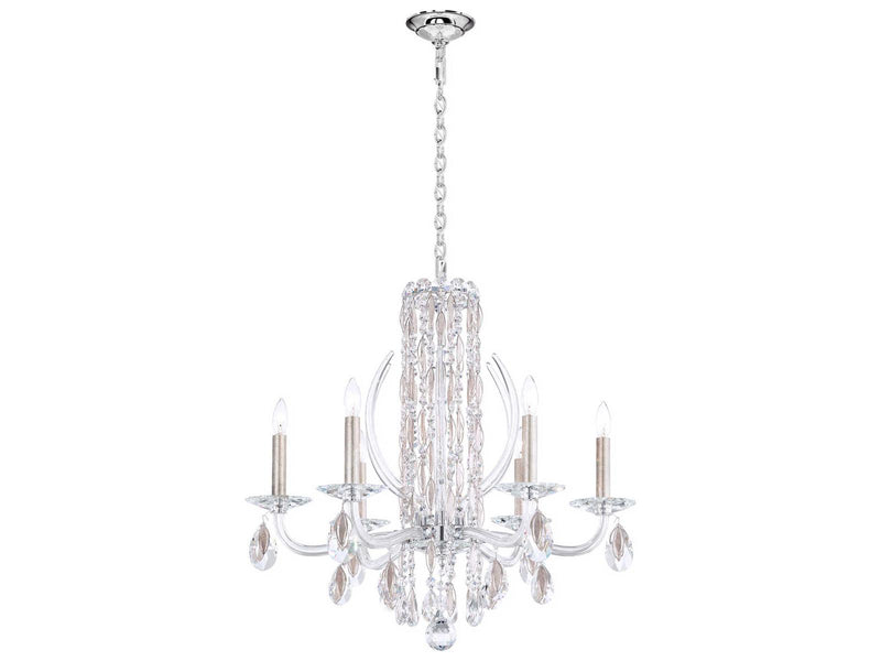 Schonbek 6-Light Sarella Crystal Candelabra Chandelier