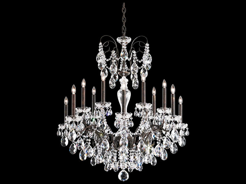 Schonbek 14-Light Sonatina Chandelier with Heritage Crystal