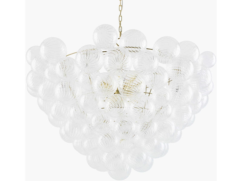 Surya Noira Brass Globe Chandelier