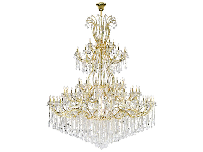 Elegant Lighting 84-Light Maria Theresa Tiered Chandelier with Clear Crystal Glass