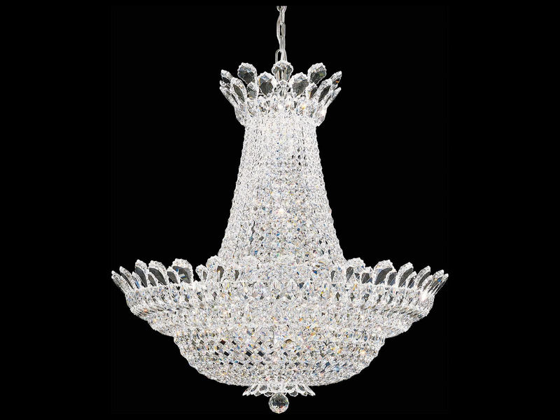 Schonbek Trilliane 53-Light Crystal Chandelier in Polished Silver